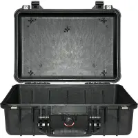 Peli 1500 BK flightcase zonder schuim 425x284x155 mm