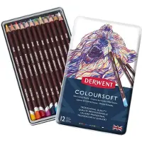 Taidepiste Coloursoft Potloden in blik 12 stuks