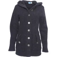 Reiff - Women's Wollfleecekapuzenjacke Mona - Merinovest L, grijs