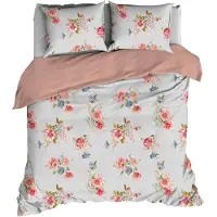 Satin d'or Dekbedovertrek Eileen Silvercloud Satijn-140 x 200 / 220 cm | 1-Persoons