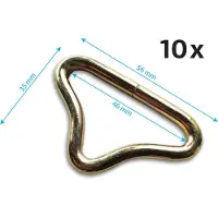 Berg Trampoline Springmat Driehoek - 46 mm - 10 Stuks