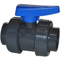 PVC handel Effast pvc kogelkraan, inwendig lijm-63 mm, 16 bar