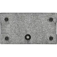 vidaXL Parasolvoet rechthoekig 25 kg graniet zwart