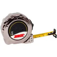 4Tecx Rolbandmaat 8M 25mm Chroom Kl2