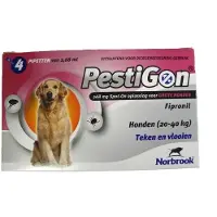 Pestigon Spot-On voor honden van 20 tot 40 kg 4 pipetten