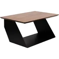 Maze Edgy Wood Schap Zwart / - Nachtkastjes Walnoot Black - 305029