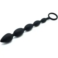 Rimba Anaalkogels Zwart Silicone 25,5 cm