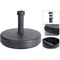 Pro Garden ProGarden Parasolvoet rond 46 cm grijs