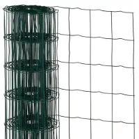 Nature - Verzinkt staal gaas - 1 x 10m - Groen - 100 x 75mm mazen