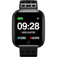 Lenovo E1 PRO-BK smartwatch zwart - stappenteller - slaapmonitor