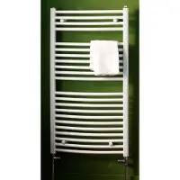 Eastbrook Biava Multirail verticale gebogen verwarming 119x45cm Wit 436 watt