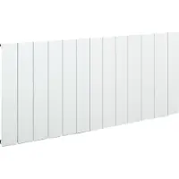 Eastbrook Rosano horizontale aluminium radiator 60x123cm Mat wit 1443 watt