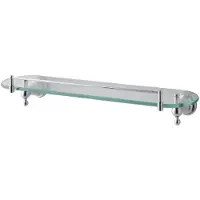 Eastbrook Rockingham messing glazen planchet met rand chroom