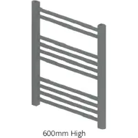 Eastbrook Wendover handdoekradiator 50x60cm 260W antraciet