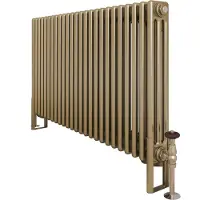 Eastbrook Rivassa 3 koloms radiator 60x60cm staal 1060W brons