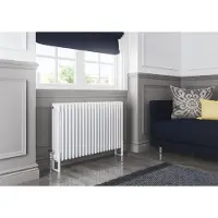 Eastbrook Rivassa 4 koloms radiator 150x30cm staal 1796W wit glans
