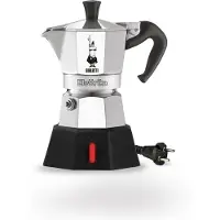 Bialetti Moka Elektrika 2 Kops – Elektrische Percolator – 230V – Aluminium – Italiaanse Espresso Maker