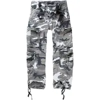 Brandit Cargobroek grijs / antraciet / wit
