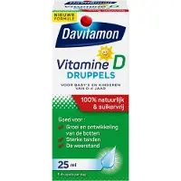 Davitamon 4x Vitamine D Druppels 100% Natuurlijk 25 Ml