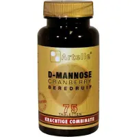 Artelle D-Mannose Cranberry Beredruif - 75 Tabletten - Voedingssupplement
