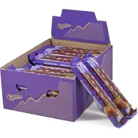 Milka Chocolade Repen Hele Noten Melkchocolade 30 x 45g - Chocoladerepen - Voorraad - Verjaardag Cadeau Vrouw of Man - Geschenkset voor Man en Vrouw