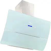 vidaXL Wandafzuigkap 756 m³/u 90 cm roestvrij staal wit