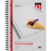 Quantore Collegeblok Quantore A4 23-gaats 4 tabs lijn 100vel - set 5 stuks