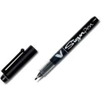 Pilot Boligrafo de tinta líquida V-Sign Zwart 0,6 mm (12 Stuks)