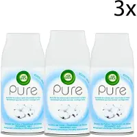 Air Wick Pure Freshmatic Max Automatische Spray - Navulling - Zachtheid van Katoen - 3 x 250 ml - Grootverpakking