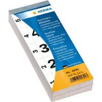 Herma Nummer blok zelfklevend 1-500 wit 28x56 mm