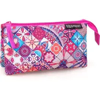 DELBAG - Etui 3 Compartimenten - Flower - voor Meisjes - 22 cm