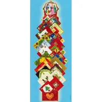 Disney Kerstkaarten hanger - Prinses Doornroosje, Sneeuwwitje, Belle, Assepoester