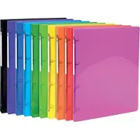 Exacompta Iderama ringmap, voor ft A4, uit PP met softcover, 4 ringen van 15 mm, geassorteerde kleuren - 20 stuks