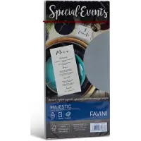 Favini Majestic White – 20 Metallic Enveloppen – 170 × 170 mm – Parelmoer Wit – Luxe Envelop voor Uitnodigingen & Kaarten – FSC – Made in Italy