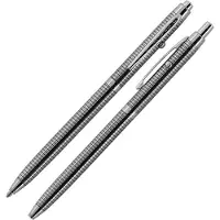 Fisher Space Pen Zwart rasterontwerp Shuttle Space Pen Balpen Zwarte inkt Pocket Clip Geschenkdoos