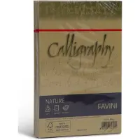 Favini Crush Calligraphy Oliva – Ecologische Enveloppen – 25 Stuks J7 (120×180 mm) – 120 g/m² – Olijfgroen – 15% Olijfpitten – 40% Gerecycled Pulp – FSC – Made in Italy