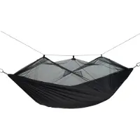Amazonas - Hängematte Moskito-Traveller Extreme - Hangmat zwart/grijs