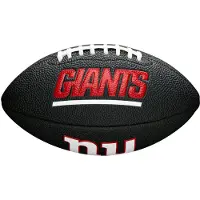Wilson Mini ballon de Football Américain Soft touch NFL team logo New York Giants Noir