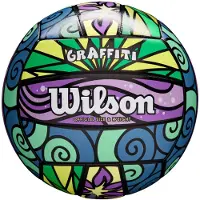 Wilson Cast Away Mini Volleybal - Witte, duurzame hoes van synthetisch materiaal met 18 panelen, ideaal formaat voor weergave