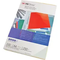 GBC Chrome Din A4 Cover Binding 250g 100 Units Veelkleurig Kinderen