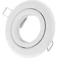 Groenovatie Inbouwspot, Rond, Kantelbaar, Mat Wit