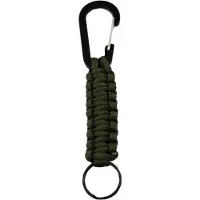 ABC-led Paracord Sleutelhanger Leger groen - Karabijn