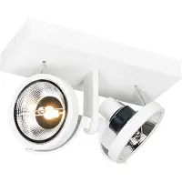 QAZQA Moderne spot wit 2-lichts - Master 111