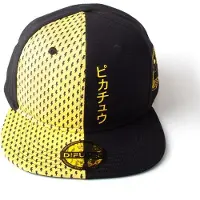 Pokémon - Gaming Cap - Pikachu - zwart-geel - Maat one size