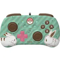 Hori HORIPAD Mini, Gamepad, Nintendo Switch, D-pad, Home-knop, Turbo-knop, Kabel, Bruin, Groen, Roze, 3 meter