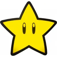 Paladone Super Mario Ster Lamp - Geel, 25,4 cm