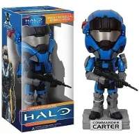 Funko, LLC FUNKO bobbelhoofd, schudkopfiguur, "Wacky Wobbler" uit het Halo-universum, rode Spartan Carter, nieuw! Funko