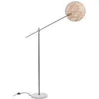 Forestier Chanpen Vloerlamp Gunmetal|Natural | Diamond | Ø: 36 cm