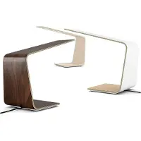 Tunto LED1 Desk Inside Walnut - Outside White