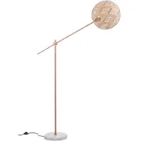 Forestier Chanpen Vloerlamp Copper|Natural | Diamond | Ø: 36 cm